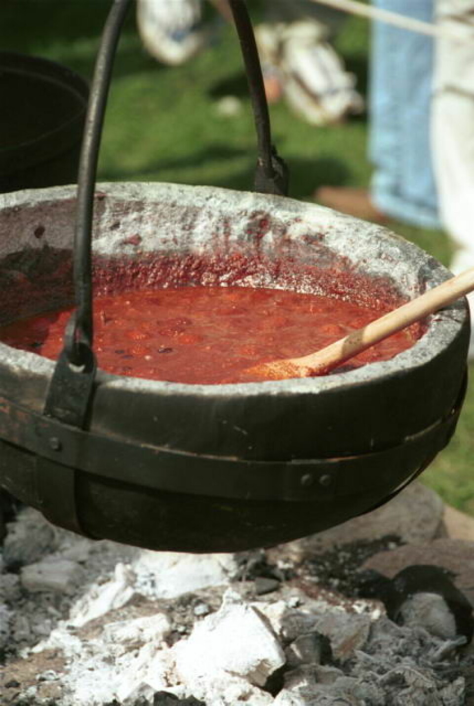 'En suppe fra middelalderen. Ihjelkrydret for å skjule smaken av råtne råvarer? Bilde: Kongshirden 1308.'