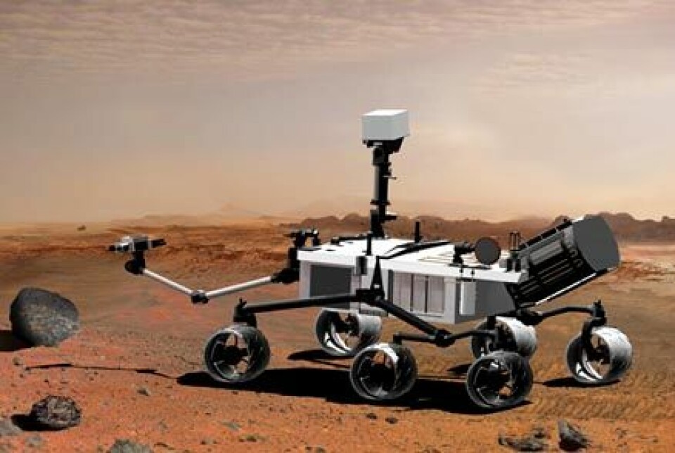 'NASAs Mars Science Laboratory. (Illustrasjon: NASA)'