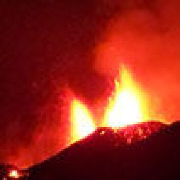 "Vulkanutbrudd. (Foto: Wikimedia Commons)" "Vulkanutbrudd. (Foto: Wikimedia Commons)"