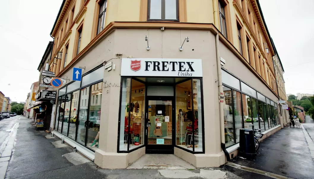 Fretex er størst i Norge på salg av brukte klær.
