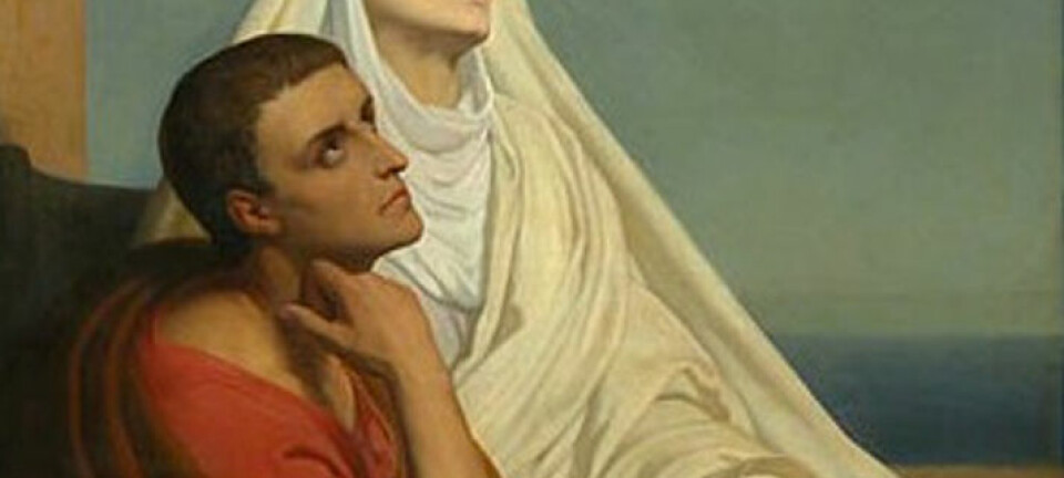 Augustin og hans tålmodige mor Monika, skildret av Ary Scheffer i 1846.