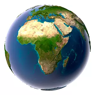 Sahara-ørkenen ligger øverst i Afrika. Det er verdens største varme ørken.