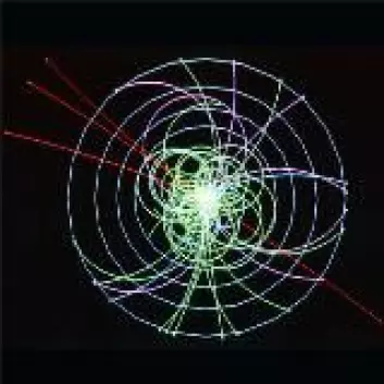 "Spor etter Higgsbosonet. (Bildet tilhører CERN)"