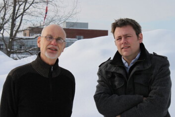 Oddvar Lindholm (til venstre) og Thomas K. Thiis har forskjellig nytte av klimamodeller. (Foto: UMB) Oddvar Lindholm (til venstre) og Thomas K. Thiis har forskjellig nytte av klimamodeller. (Foto: UMB)
