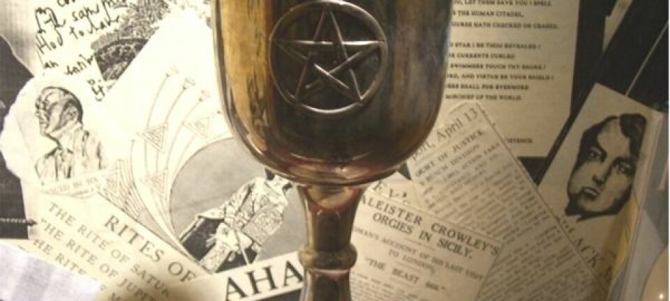 'Rituell kalk brukt av Aleister Crowley. Gjengitt med tillatelse fra The Aleister Crowley Society/Lashtal.com.'