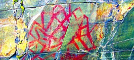 Hvem malte bilder som dette på bergvegger i Norge for 5.000-8.000 år siden?
