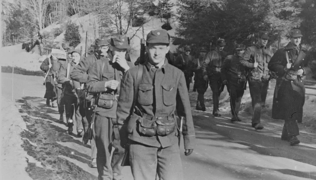 Norske tropper under felttoget i 1940.