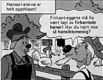 "Hvor kreativ må man være for å finne på høns som legger firkantegg? © Disney" "Hvor kreativ må man være for å finne på høns som legger firkantegg? © Disney"