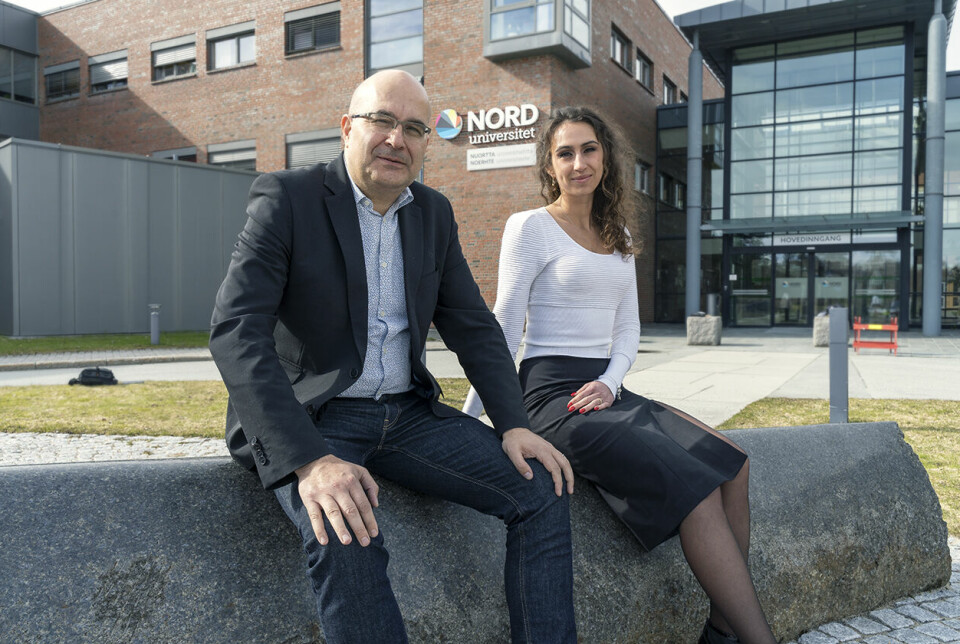 Forskerne Giuseppe Grossi og Veronika Vakulenko ved Nord universitet.