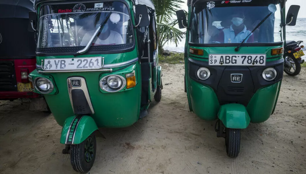 The aim is to get the rickshaws at Sri Lanka to use a more environmentally friendly petrol.