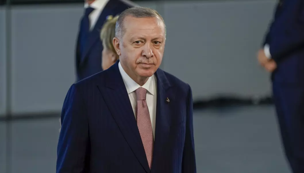 Tyrkias president Recep Tayyip Erdogan sa fredag at han ikke er tilhenger av å få Sverige og Finland som forsvarsallierte fordi han hevder skandinaviske land støtter militante kurdere, og andre grupper som Tyrkia ser på som terrorister.
