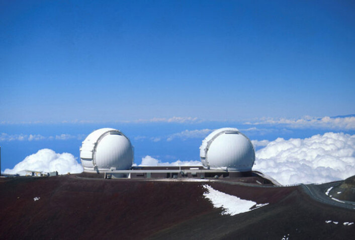 "Fra dette observatoriet på Hawaii fikk de amerikanske astronomene øye på noe som så ut som en jordlignende planet. (Foto: NASA)" "Fra dette observatoriet på Hawaii fikk de amerikanske astronomene øye på noe som så ut som en jordlignende planet. (Foto: NASA)"