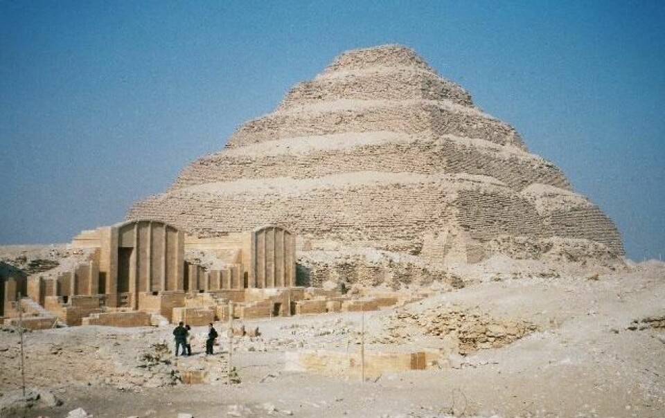 Trappepyramiden til farao Djoser. (Foto: Hajor/ Wikimedia Commons. Se lisens)