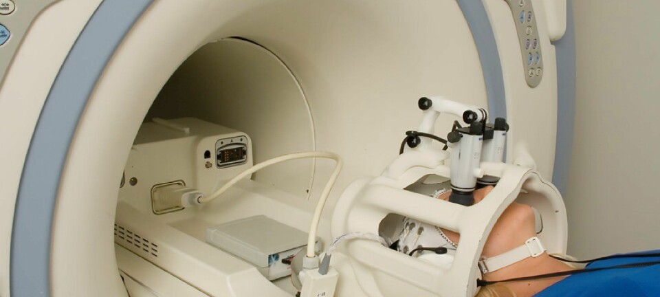 MR-skanneren på Haukeland Universitetssykehus undersøker hjernen til en schizofrenipasient. Foto: Jan Henriksen