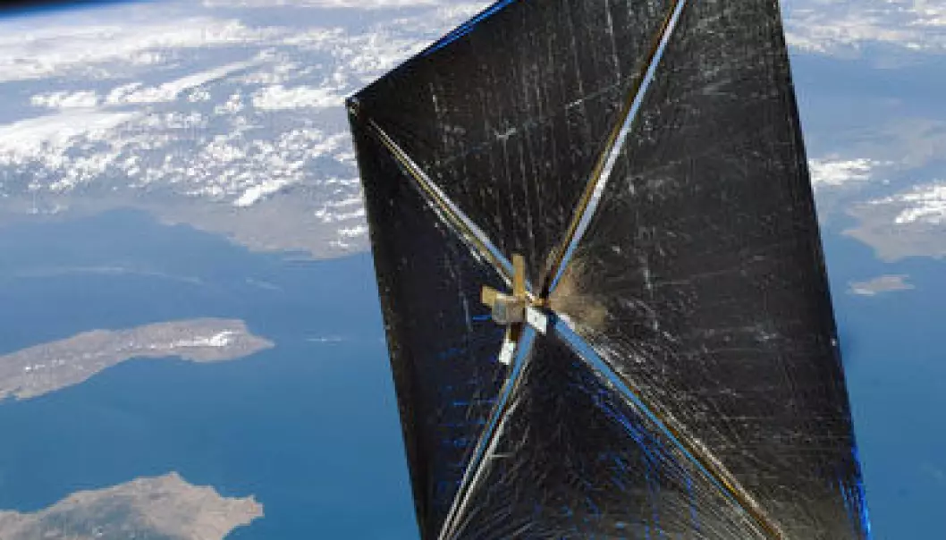 NASA har mistet solseilet sitt