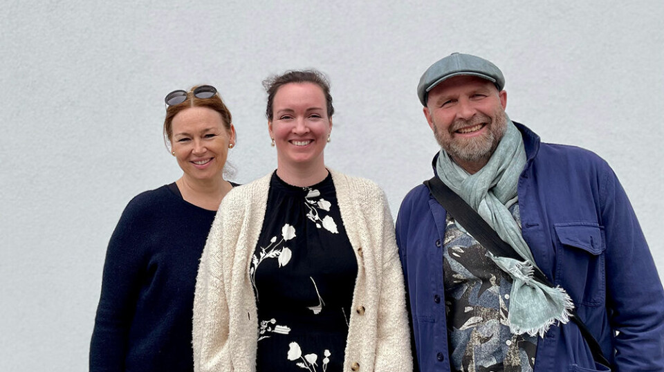 Elskar språk: Lisbeth M. Brevik (t.v.), Marte Blikstad-Balas og Helge Jordheim.