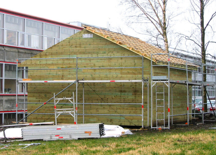 Klimahuset i Stavanger brukes til å simulere et kontrollert uteklima. (Foto: Jan Kåre Bording, Universitetet i Stavanger) Klimahuset i Stavanger brukes til å simulere et kontrollert uteklima. (Foto: Jan Kåre Bording, Universitetet i Stavanger)