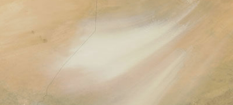 Sandstorm. (Foto: NASA/MODIS Rapid Response Team, Goddard Space Flight Center)