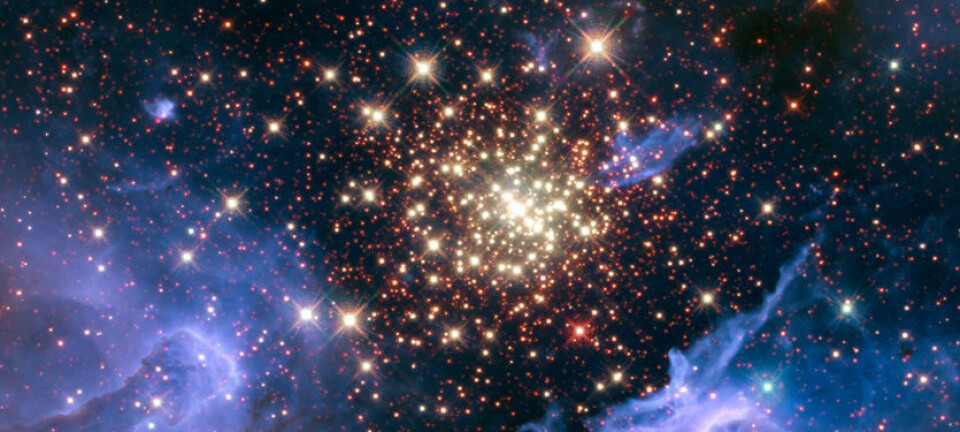 Stjerneklynge tatt av Hubble-romteleskopet (Foto: ESA/NASA)