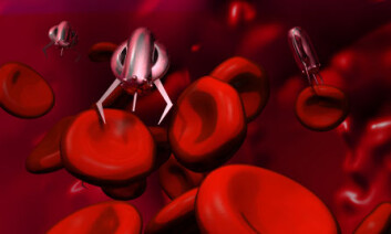 En nanorobot hjelper blodceller. (Illustrasjon: iStockphoto) En nanorobot hjelper blodceller. (Illustrasjon: iStockphoto)