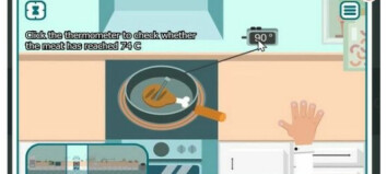 Playing an online cooking game can help avoid food poisoning