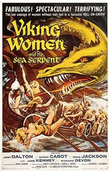 "Viking Women and the Sea Serpent, sosialrealistisk film om vikingtiden."