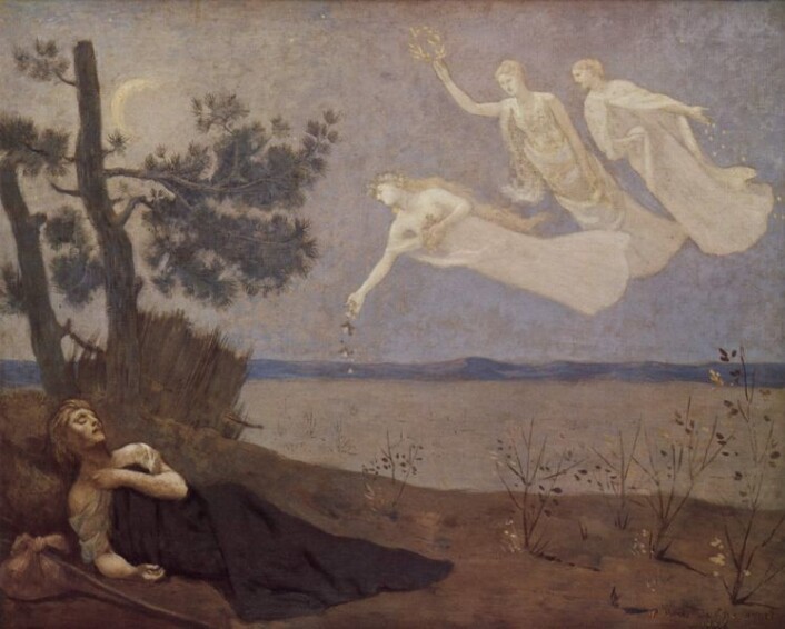Der Traum (1883) (Maleri: Pierre-Cécile Puvis de Chavannes) Der Traum (1883) (Maleri: Pierre-Cécile Puvis de Chavannes)