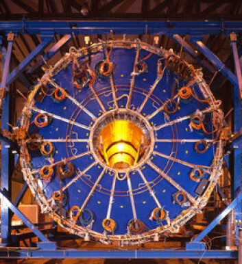 Det er store dimensjoner over eksperimentene ved CERN. Her fra detektoren ALICE. Foto: CERN
