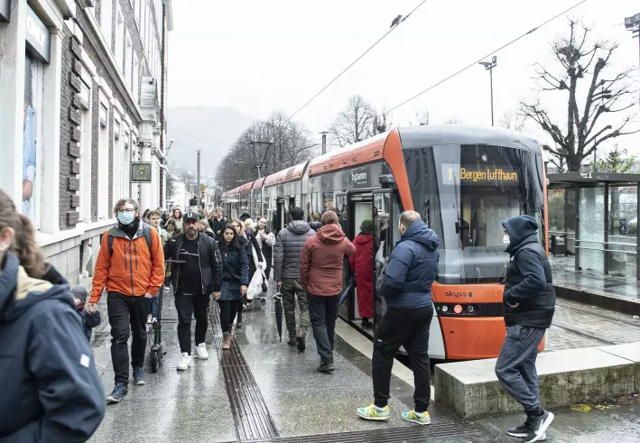 Vil folk slutte å ta bybanen i Bergen?