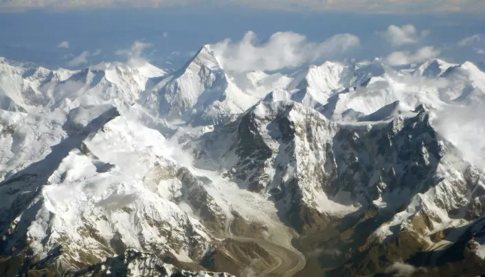 Tian Shan-fjellene på grensa mellom Kirgisistan og Kina.