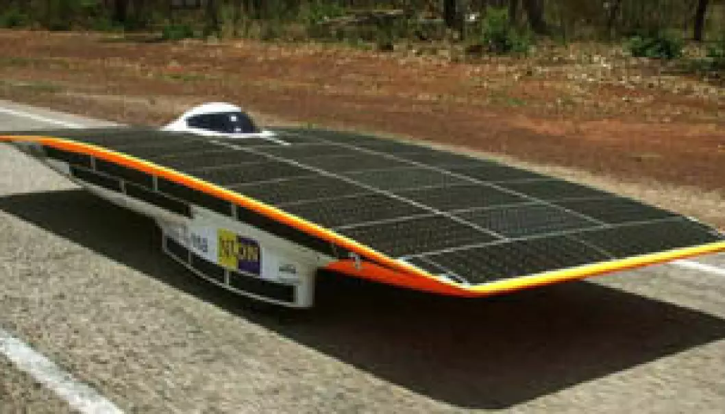 Verdens raskeste solcellebil i Oslo