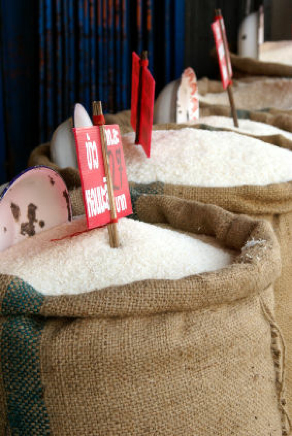 Salg av ris i Thailand. (Foto: iStockphoto)