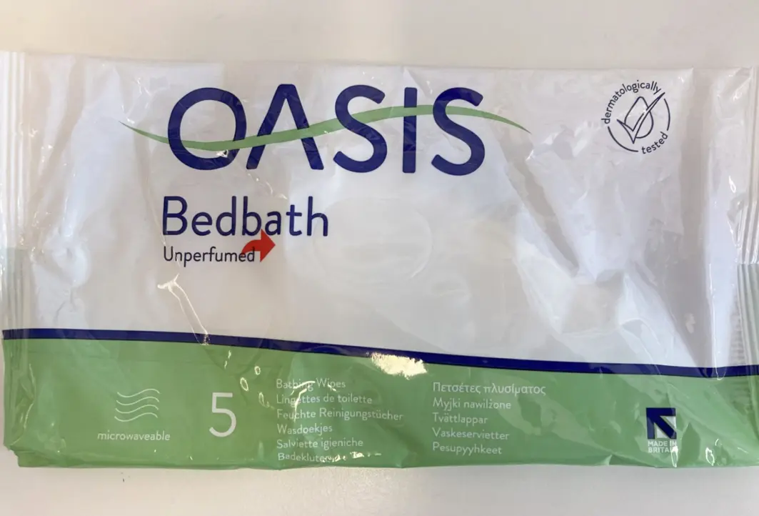 Engangsvaskeklutene av merket Oasis Bedbath uparfymert ble trukket i frykt for at de kunne være forurenset med bakterien Pseudomonas aeruginosa. Engangsvaskeklutene av merket Oasis Bedbath uparfymert ble trukket i frykt for at de kunne være forurenset med bakterien Pseudomonas aeruginosa.