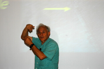 "Nobelprosvinner Harry Kroto. (Foto: Atle Abelsen)" "Nobelprosvinner Harry Kroto. (Foto: Atle Abelsen)"