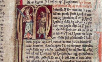 Den gamle Flatøyarbok fra 1300-tallet er en av kildene Ellen Hellebostad Toft har brukt i doktoravhandlingen. (Foto: Annica Thomsson) Den gamle Flatøyarbok fra 1300-tallet er en av kildene Ellen Hellebostad Toft har brukt i doktoravhandlingen. (Foto: Annica Thomsson)