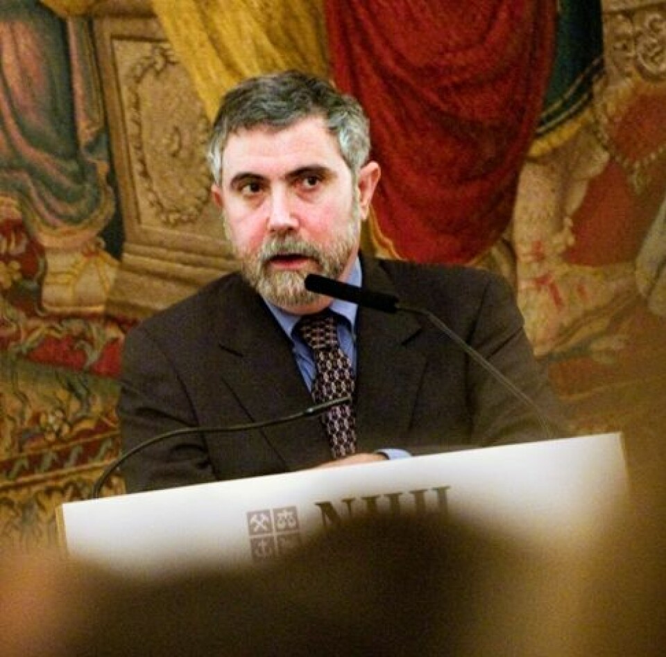 Paul Krugman, årets nobelprisvinner i økonomi, besøkte Oslo før han dro til Stockholm for å motta prisen. (Foto: Siv Dolmen)