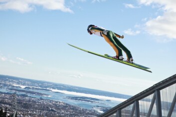 Hopp i Holmenkollbakken. (Foto: Stian Broch/Ski-VM 2011) Hopp i Holmenkollbakken. (Foto: Stian Broch/Ski-VM 2011)