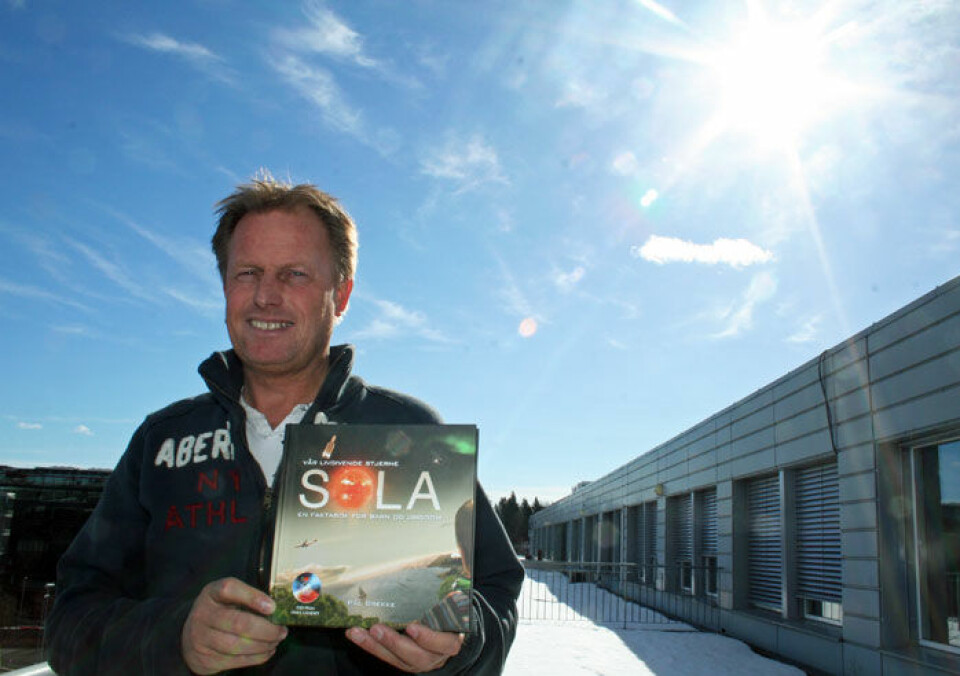 Solfysiker Pål Brekke har suksess med sin bok om sola. (Foto: Asle Rønning)