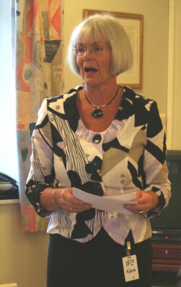 "Minister for forskning og høyere utdanning, Tora Aasland. (Foto: Marianne Nordahl)" "Minister for forskning og høyere utdanning, Tora Aasland. (Foto: Marianne Nordahl)"