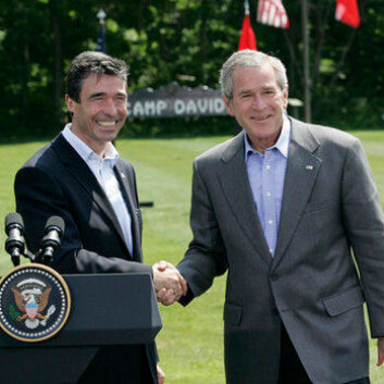 George Bush og Anders Fogh Rasmussen i 2006. (Foto: The White House) George Bush og Anders Fogh Rasmussen i 2006. (Foto: The White House)