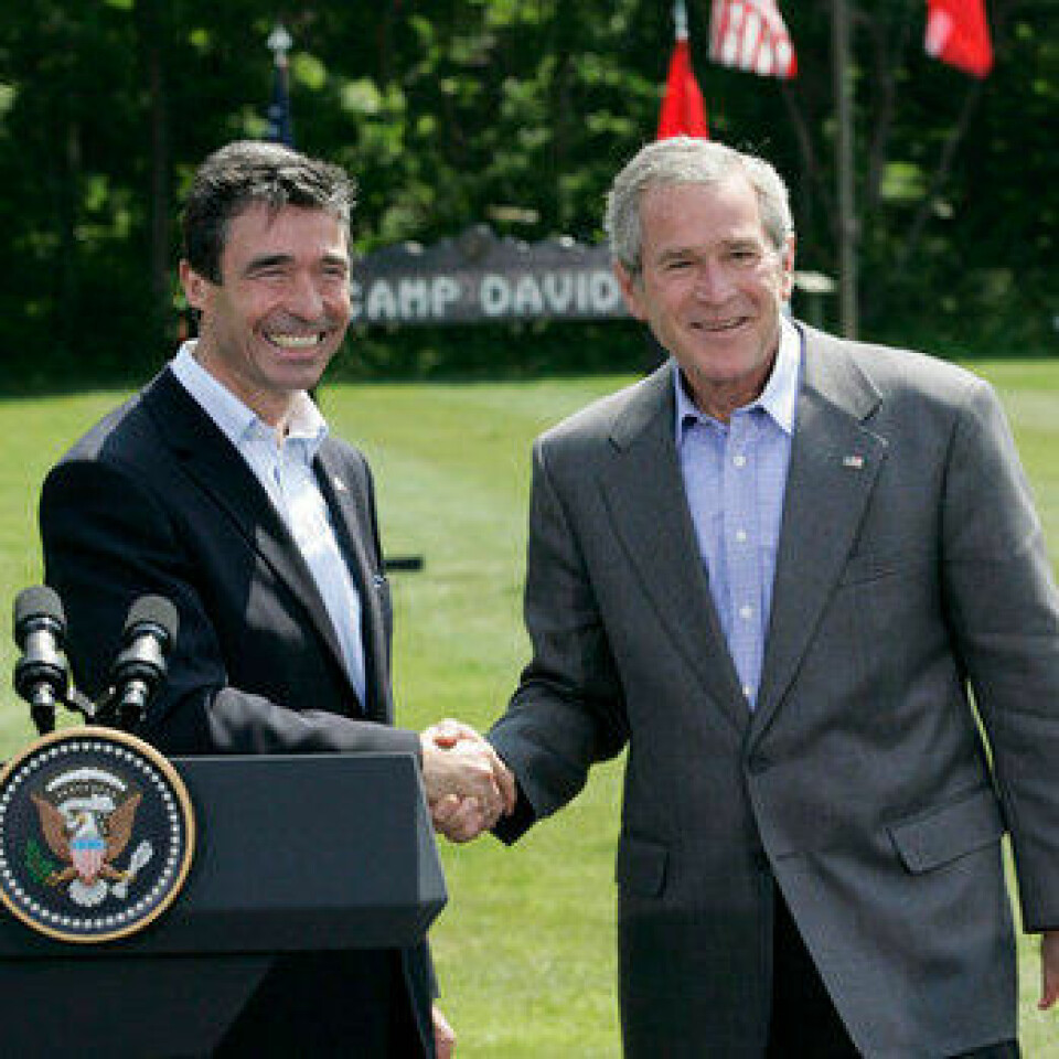 George Bush og Anders Fogh Rasmussen i 2006. (Foto: The White House)