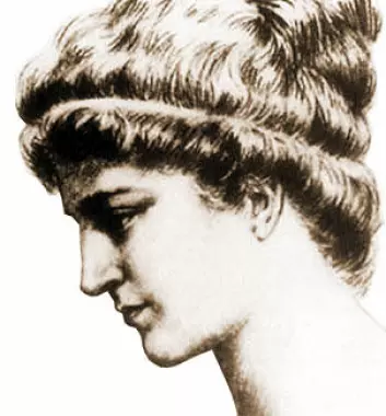 Hypatia, ifølge kunstneren Gasparo. (Wikimedia Commons)