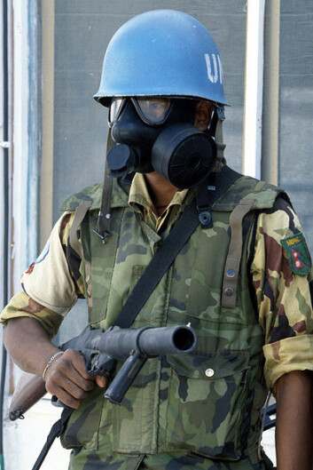 "FN-soldat fra Nepal. (Foto: Wikimedia Commons)" "FN-soldat fra Nepal. (Foto: Wikimedia Commons)"