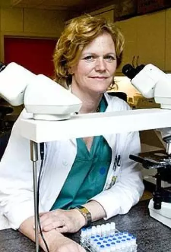 Professor Helga Salvesen med nye funn om kreft i livmorslimhinnen. (Foto: Helse Bergen)