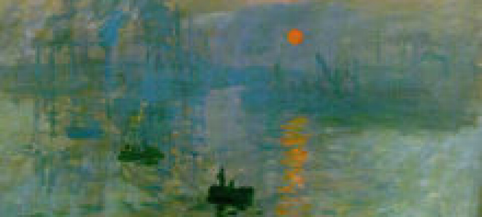 'Monets maleri Impression Sunrise fra 1872 gav navn til impresjonistbevegelsen.'