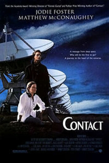 Faksimile av poster for filmen Contact