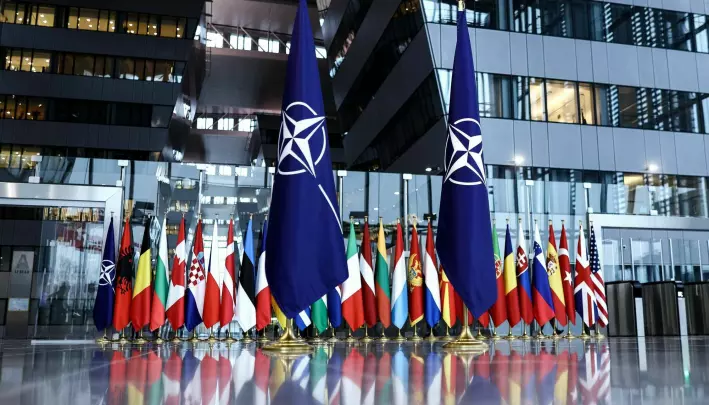 Bare i Brussel, hovedstaden i Belgia med hovedkvarterene til NATO og EU, kan der være flere hundre russiske og kinesiske spioner, mener de svenske forskerne. Knapt noen av disse blir tatt. Her NATO-hovedkvarteret.