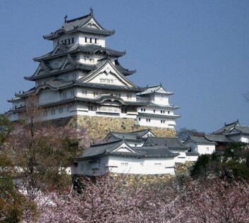 Hime-ji festning i Kansai-regionen i Japan Hime-ji festning i Kansai-regionen i Japan