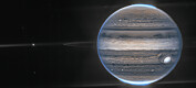 Nye bilder fra James Webb-teleskopet: Jupiter med måner, stormer og nordlys