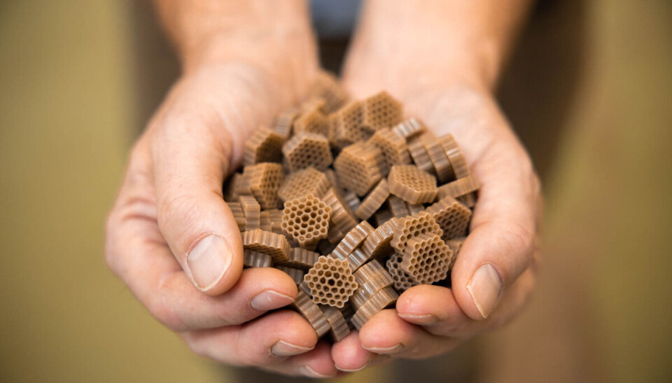 Bakteriekulturer vokser som biofilm på små plastbrikker som legges ut i bassengene. Biofilmbærerne i Hias-prosessen er spesialdesignet for biologisk fosforfjerning.